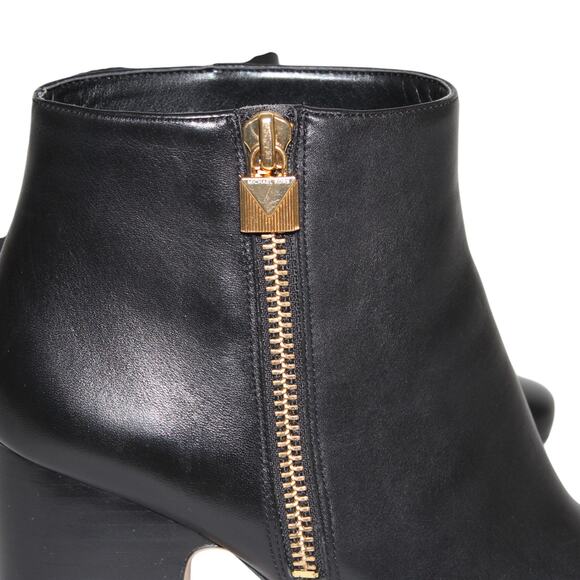 MICHAEL Michael Kors Frenchie Vachetta Leather Ankle Boot Booties Black Size 9 - Picture 5 of 7